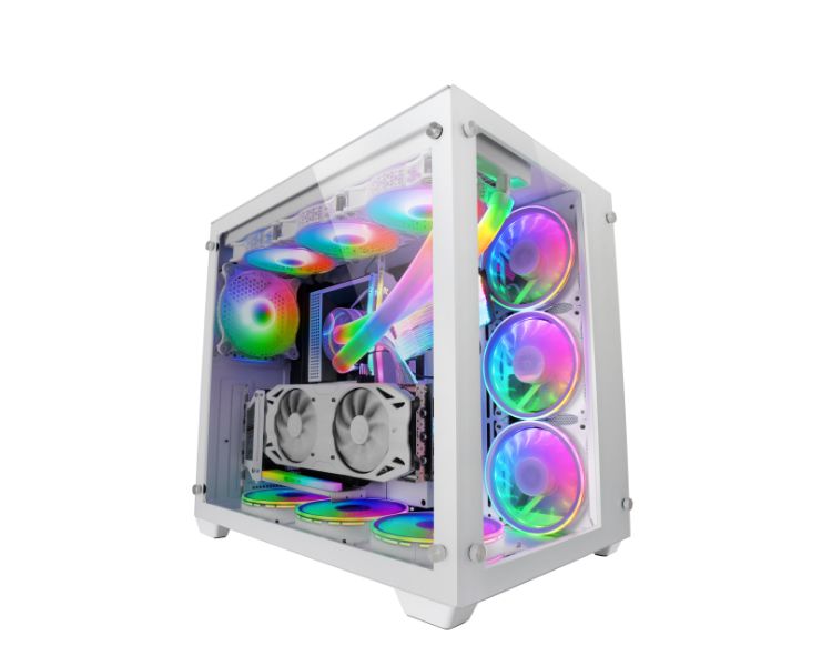 MARS GAMING CAJA E ATX MCV3 PREMIUM XXL WHITE